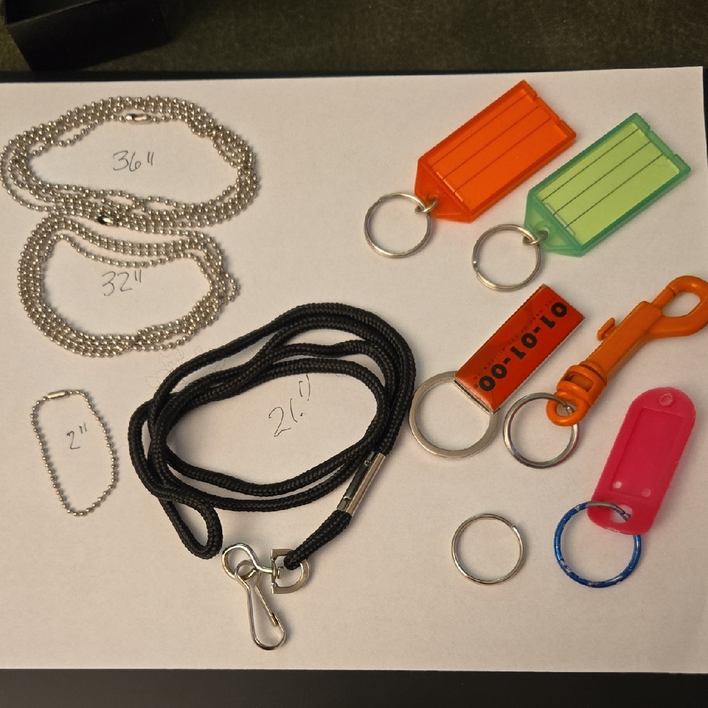 Assorted Keychains and Lanyards